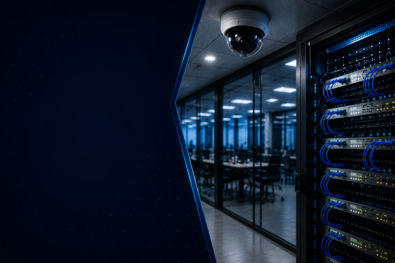 Commercial security camera and network infrastructure